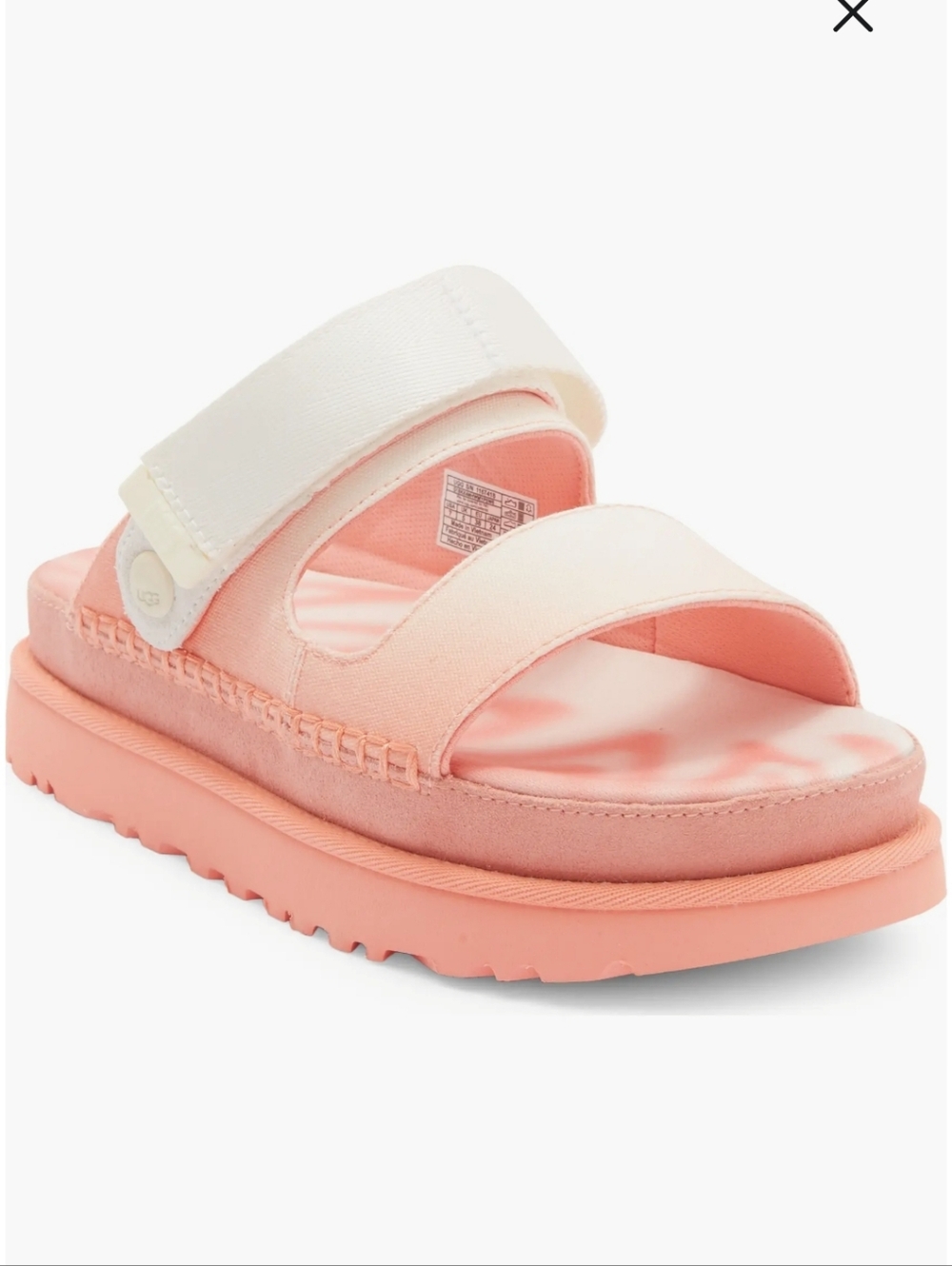 UGG® Goldenstar Glide Platform Sandal (Women) - Sun Pink